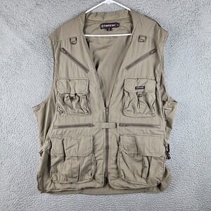 Tamrac Utility Vest Mens XL Tan Khaki Photography Fishing Birding Vented